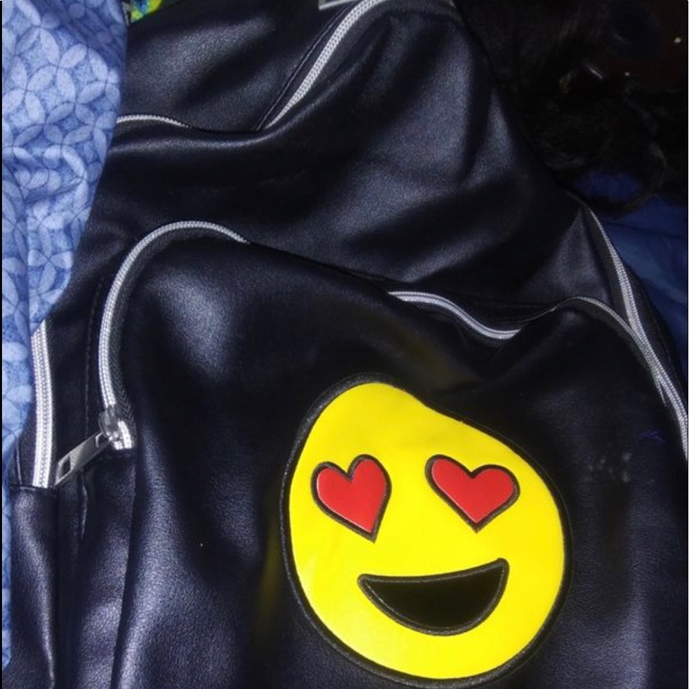heart eye emoji backpack